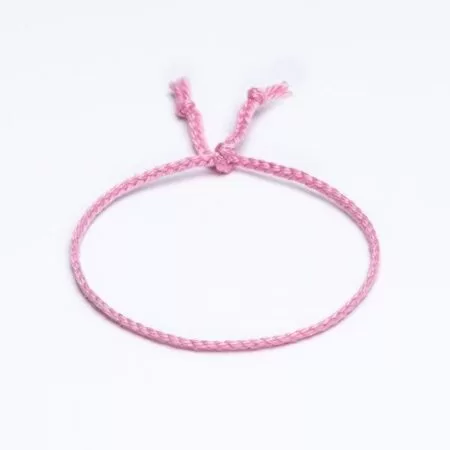 Sharadamba 3mm Pembe Koton İpli Unisex Bileklik